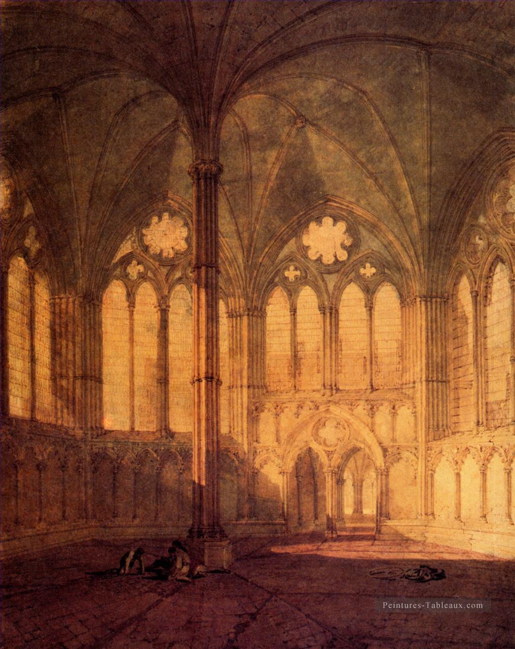 La Maison du Chapitre Salisbury Cathedral romantique Turner Peintures à l'huile